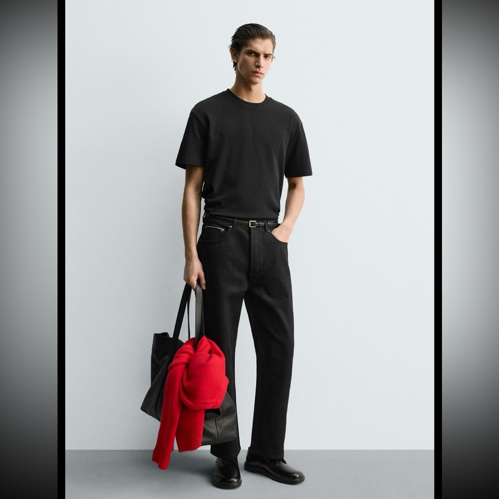 NWT Zara Relaxed Fit Interlock T-Shirt
